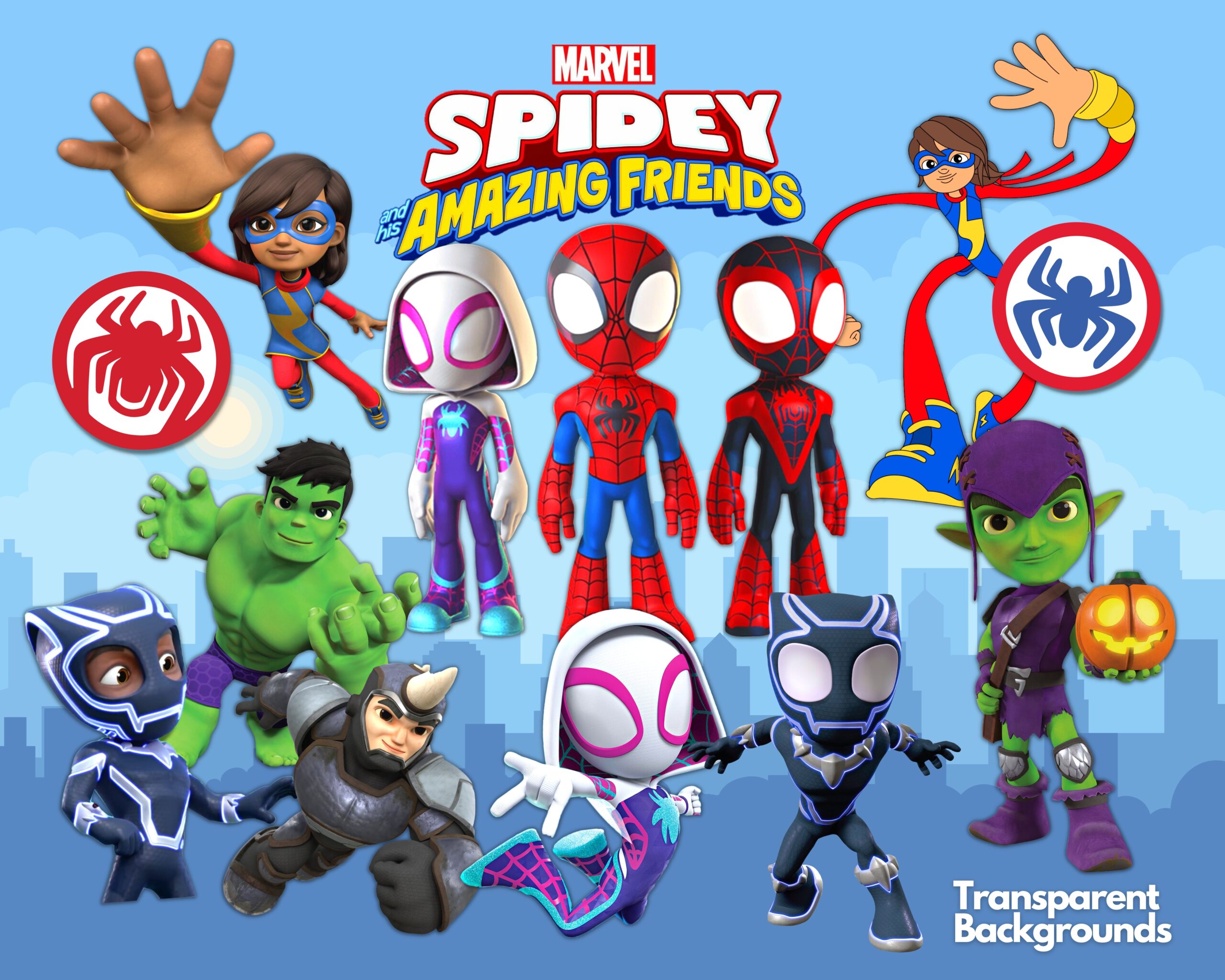 Spidey and his Amazing Friends Clipart PNG - CartoonPng