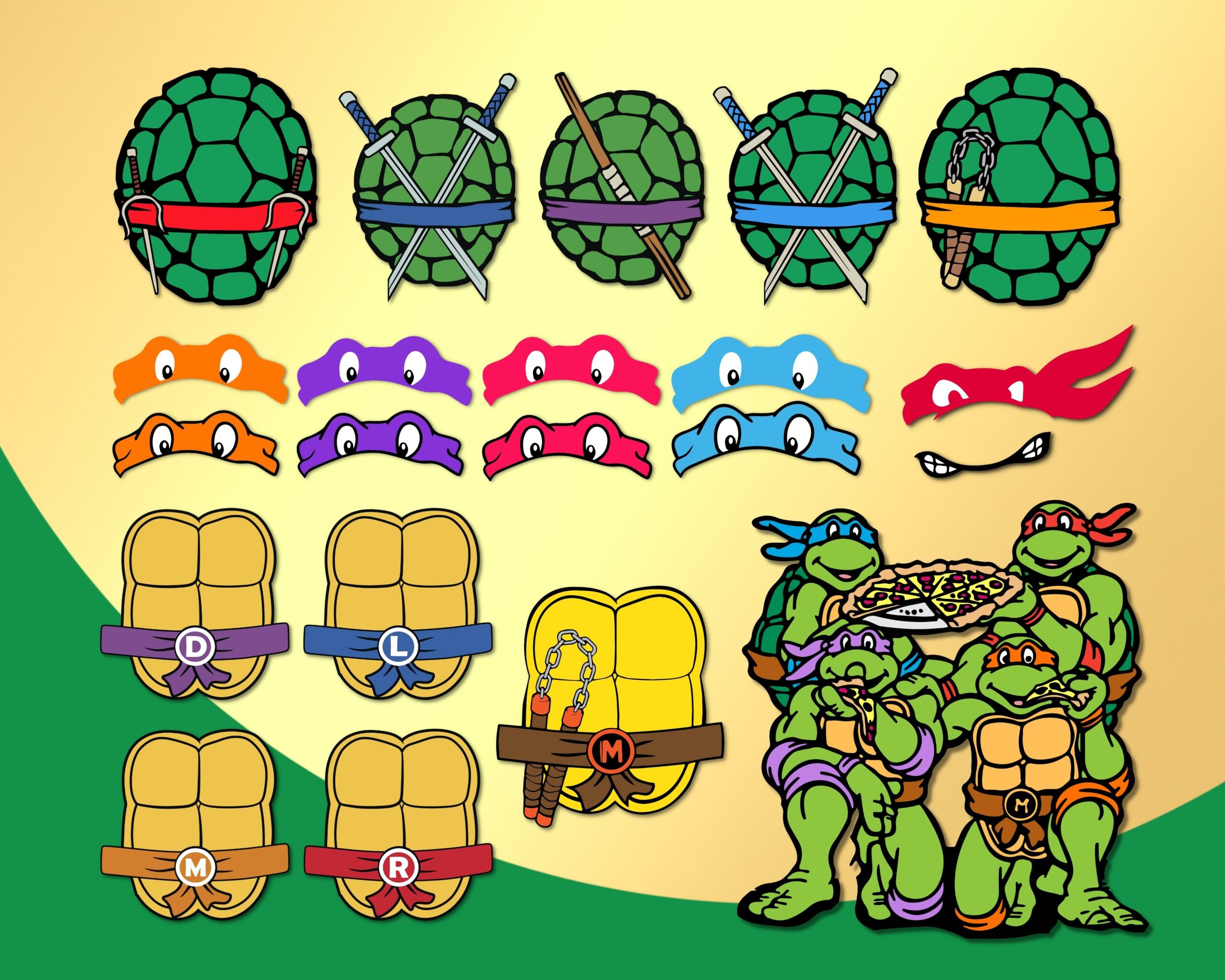 Ninja Turtles SVG Bundle – CartoonPng