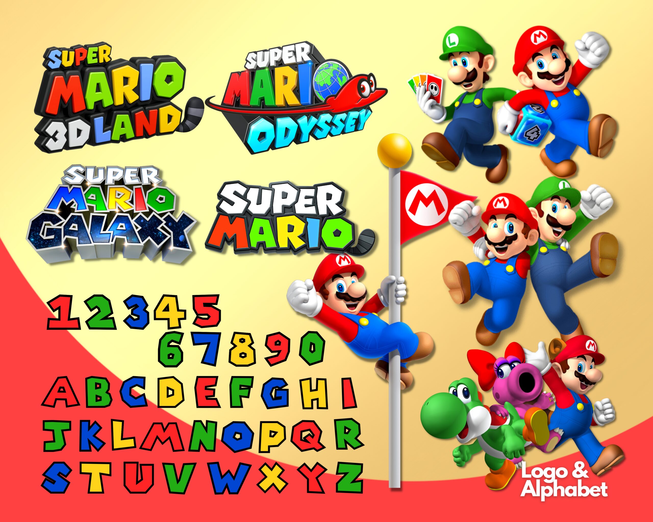 Mario Kart Poster PNG Super Mario Bros Digital Prints Printable