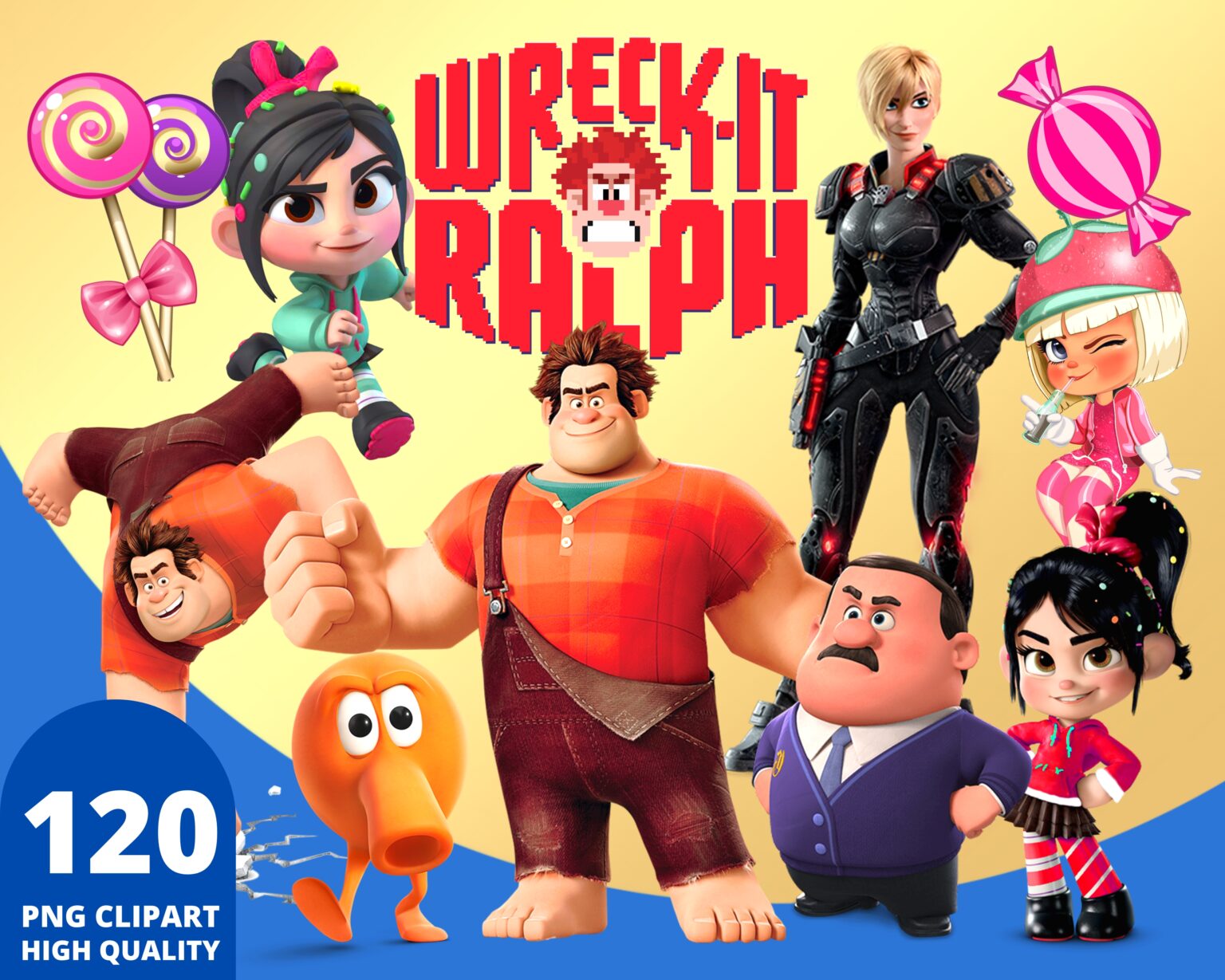 Wreck it Ralph Clipart PNG – CartoonPng