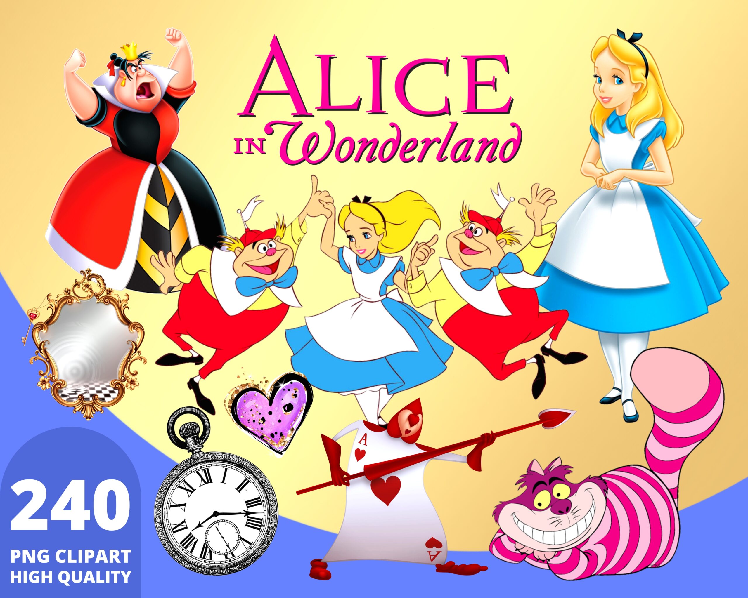 Alice in Wonderland Clipart PNG – CartoonPng